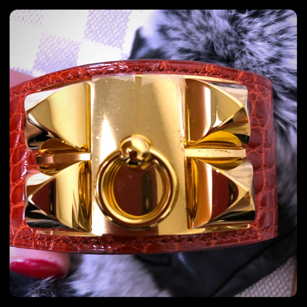 As new-Authentic Hermes Collier de Chien